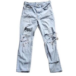 Levis Angel Distressed Jeans White‎ Wash
